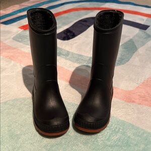 Kids Black Rain Boots Size 7-8 Toddler